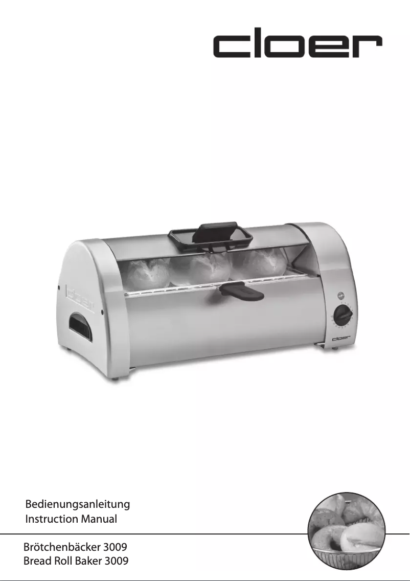 Page n°1 - Manuel utilisateur Cloer 3009