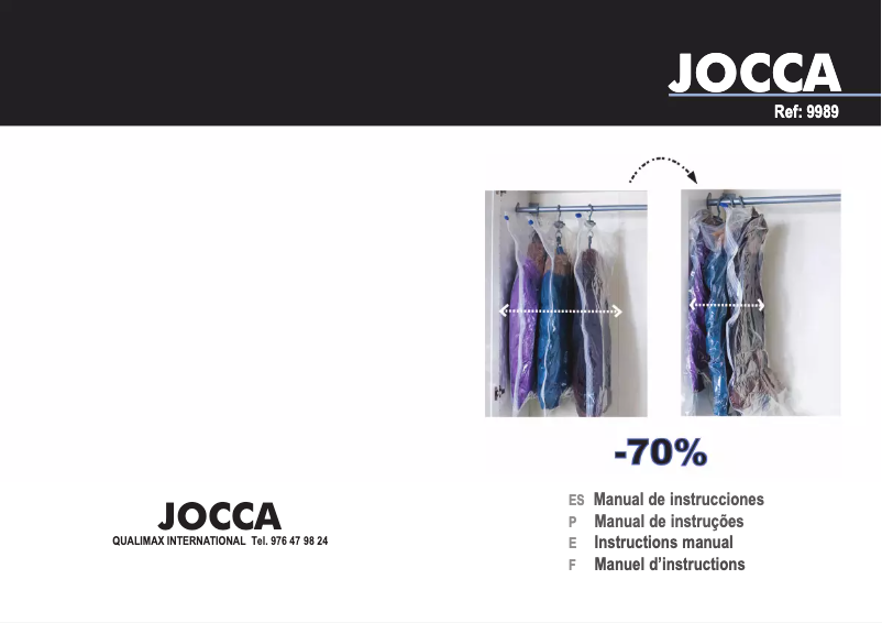 Page 1 de la notice Manuel utilisateur Jocca 9989