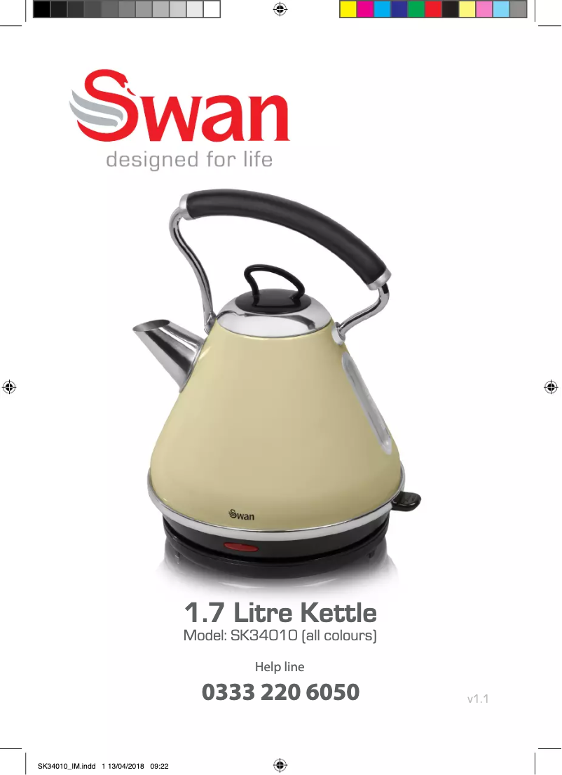 Page n°1 - Manuel utilisateur Swan SK34010BLKN