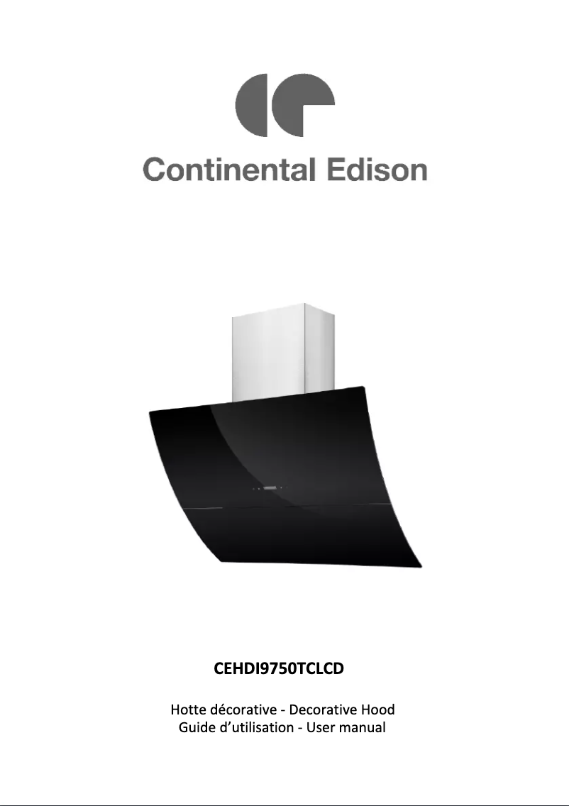 Page n°1 - Manuel utilisateur Continental Edison CEHDI9750TCLCD