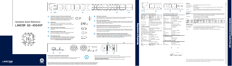 Page n°1 - Manuel utilisateur Lancom GS-4554XP