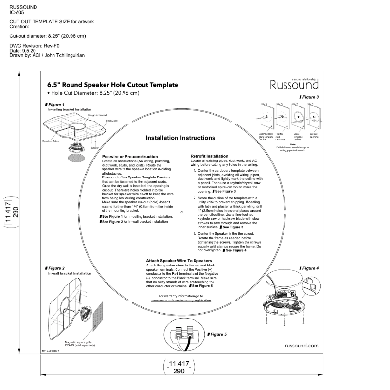 Page n°1 - Manuel utilisateur Russound IC-605