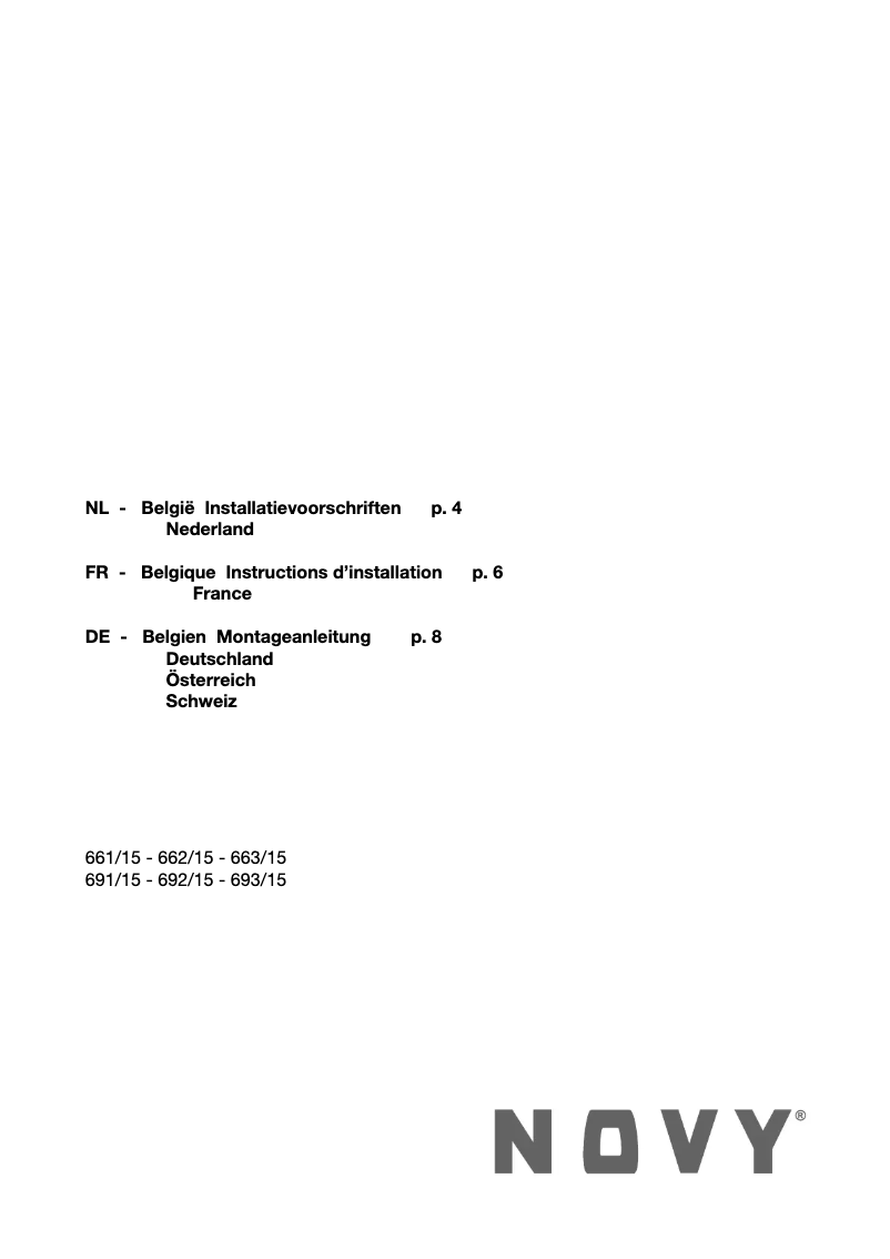 Page 1 de la notice Manuel utilisateur Novy Move'line 662