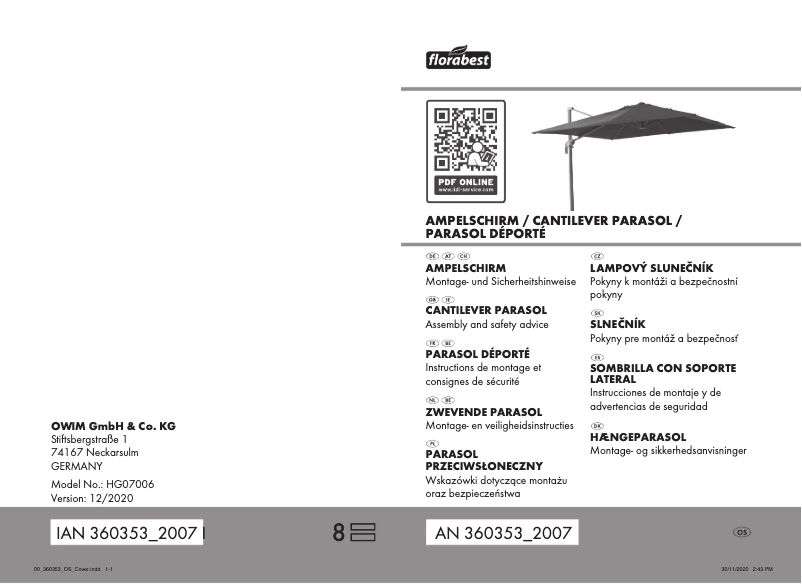 Página 1 del manual Manual de usuario Florabest IAN 95449