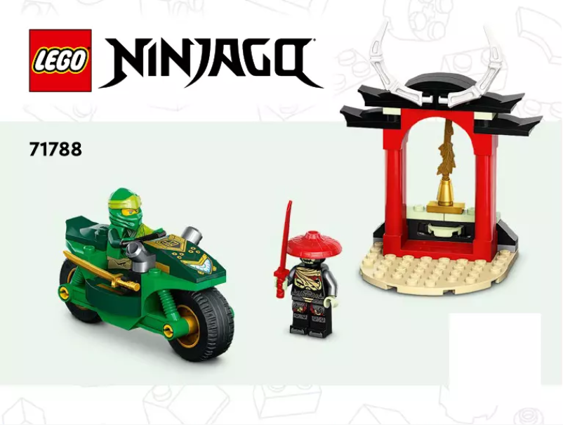 Page 1 de la notice Manuel utilisateur Lego Ninjago 71788
