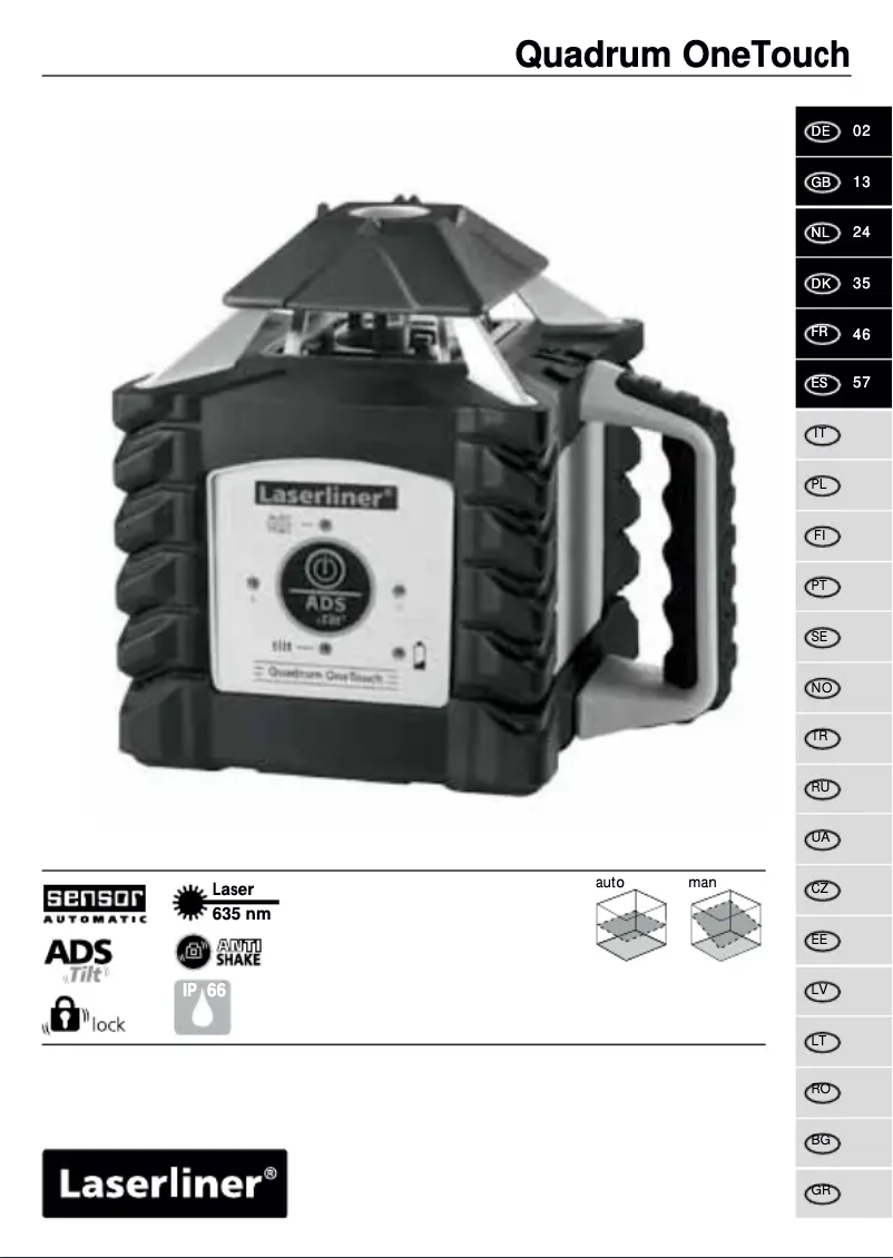 Image de la première page du manuel de l'appareil Quadrum OneTouch M350 S