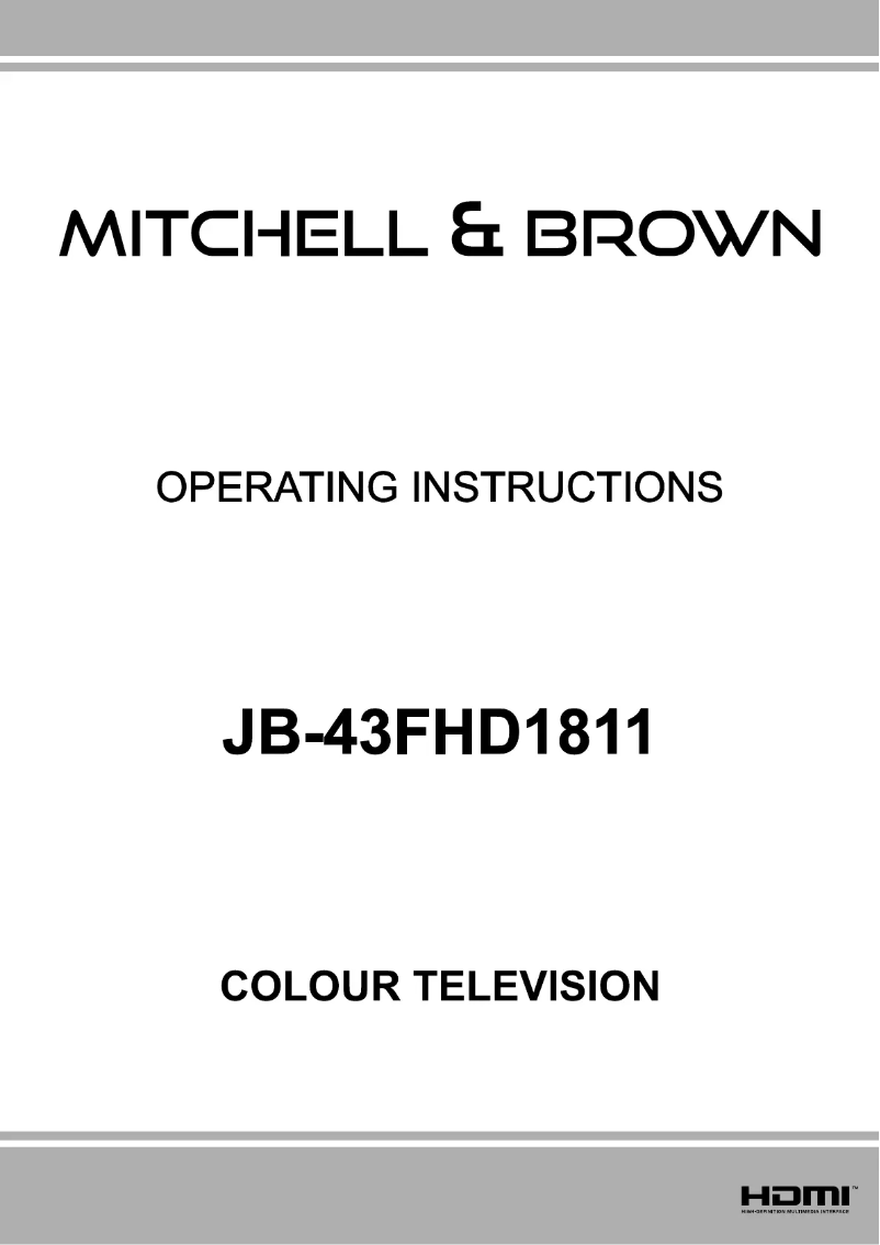 Page 1 de la notice Manuel utilisateur Mitchell & Brown JB-43FHD1811