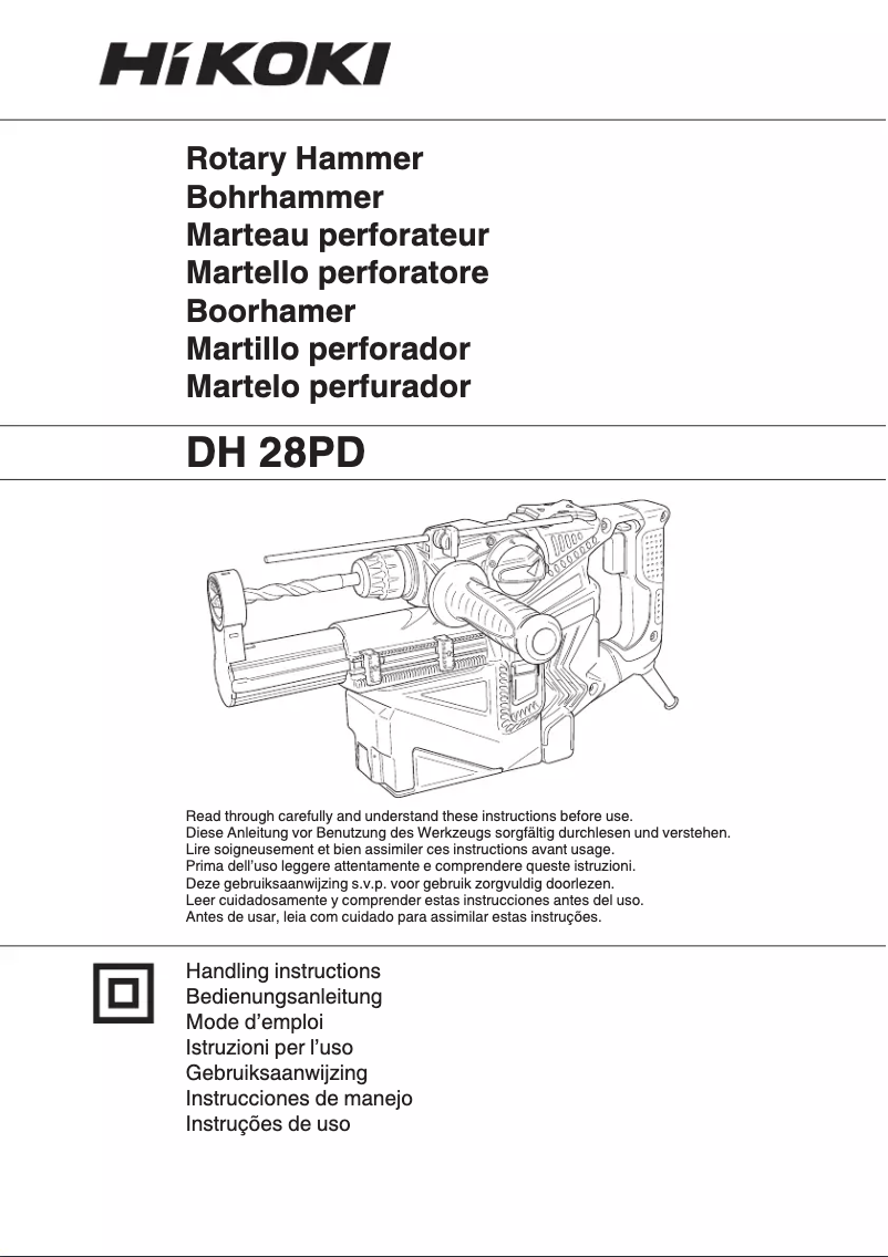 Página 1 del manual Manual de usuario HiKOKI DH28PD