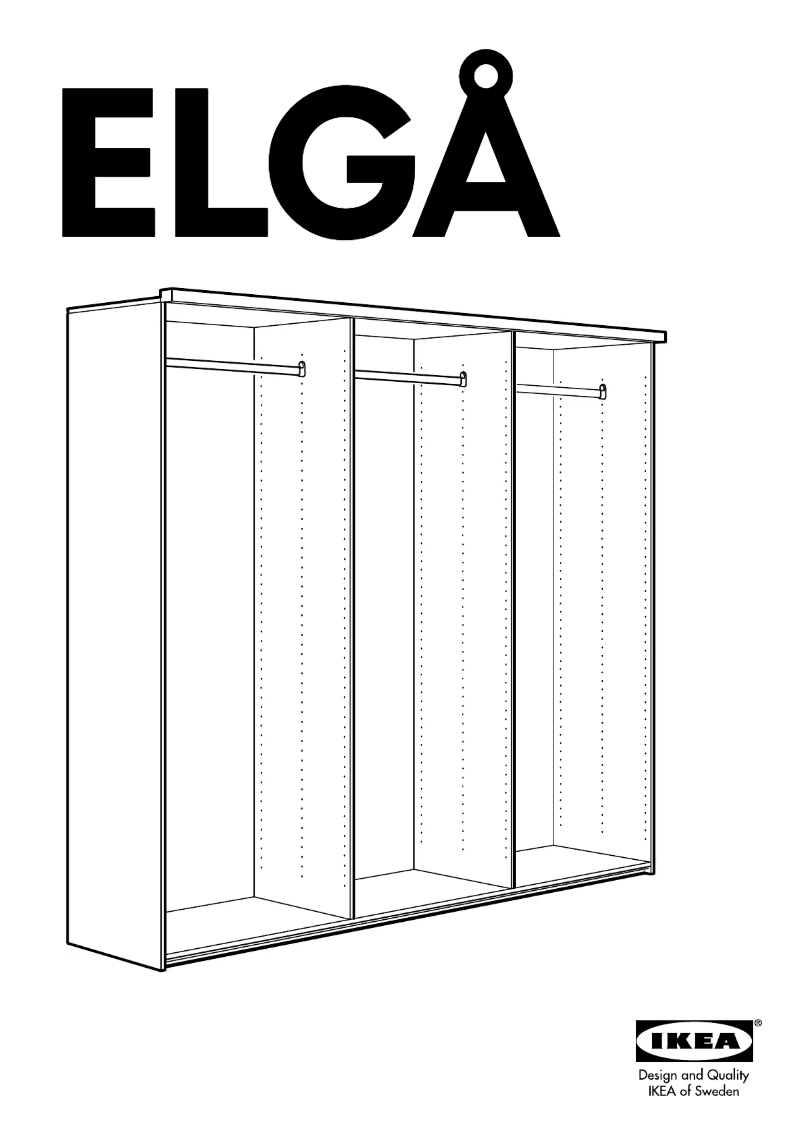 Page 1 de la notice Manuel utilisateur Ikea ELGA