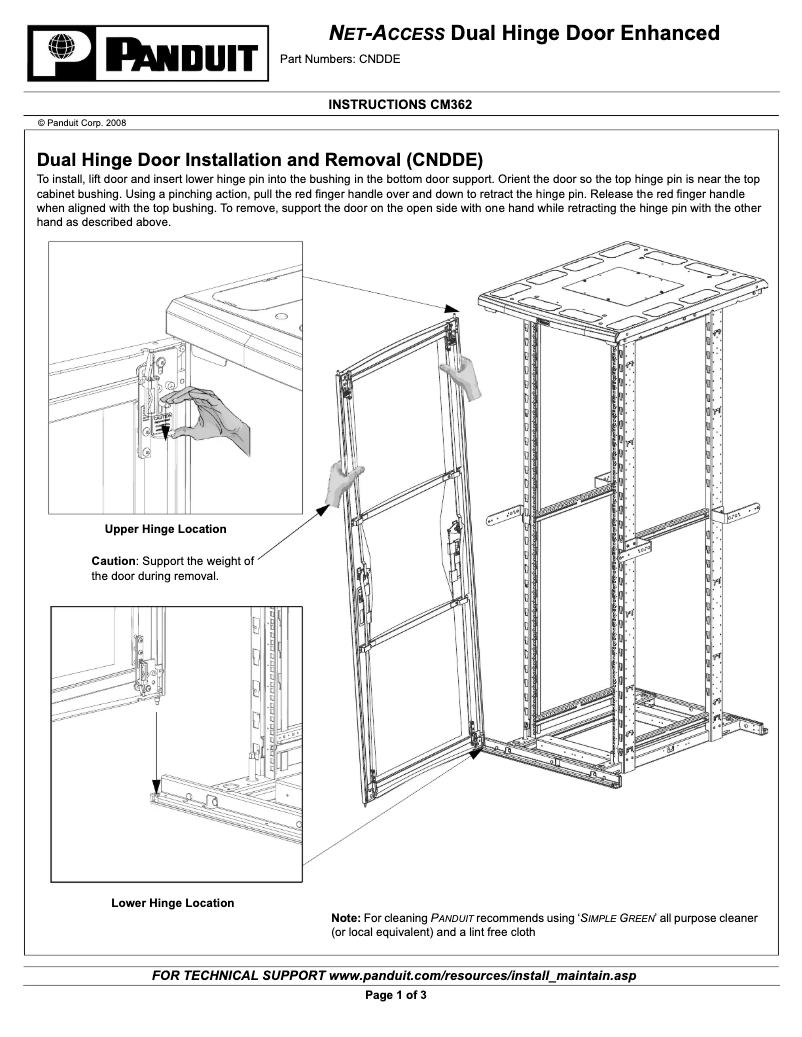 Page n°1 - Manuel utilisateur Panduit CNDDE