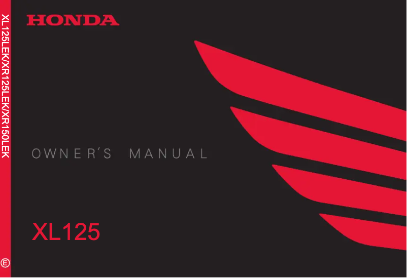 Imagen de la primera página del manual del dispositivo XL125 (2014)