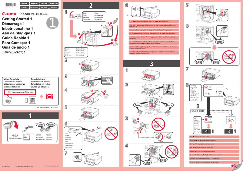 Page 1 de la notice Manuel utilisateur Canon Pixma MG3600