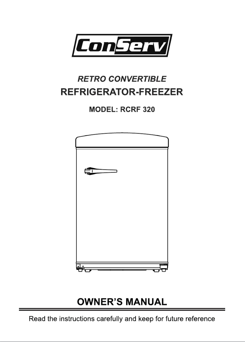 Image de la première page du manuel de l'appareil RCRF 320