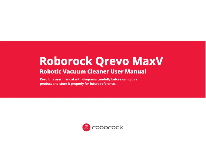 Page n°1 - Manuel utilisateur Roborock Q Revo MaxV