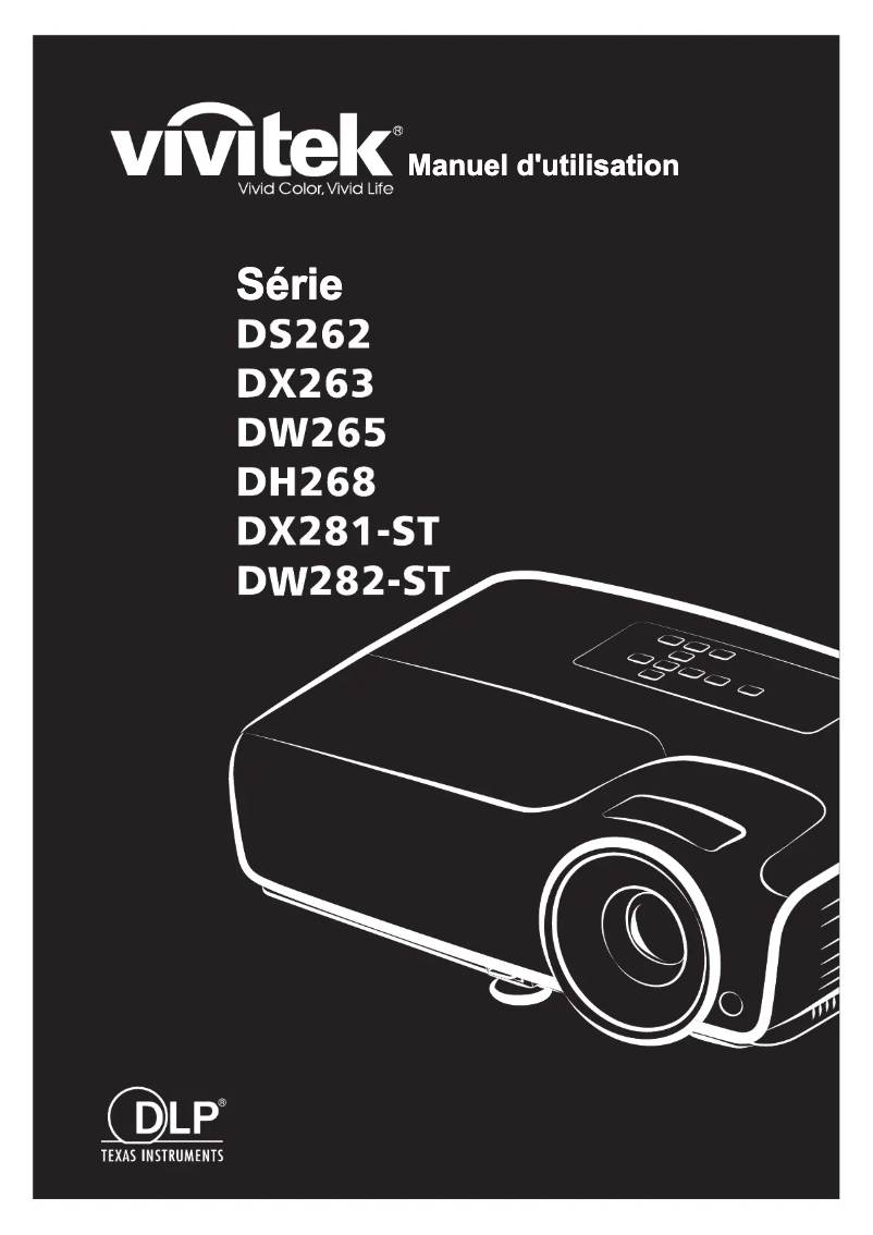 Page 1 de la notice Manuel utilisateur Vivitek DW265