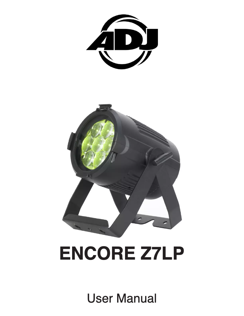 Image de la première page du manuel de l'appareil Encore Z7LP