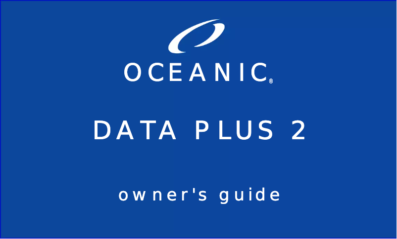 Page 1 de la notice Manuel utilisateur Oceanic Data Plus 2
