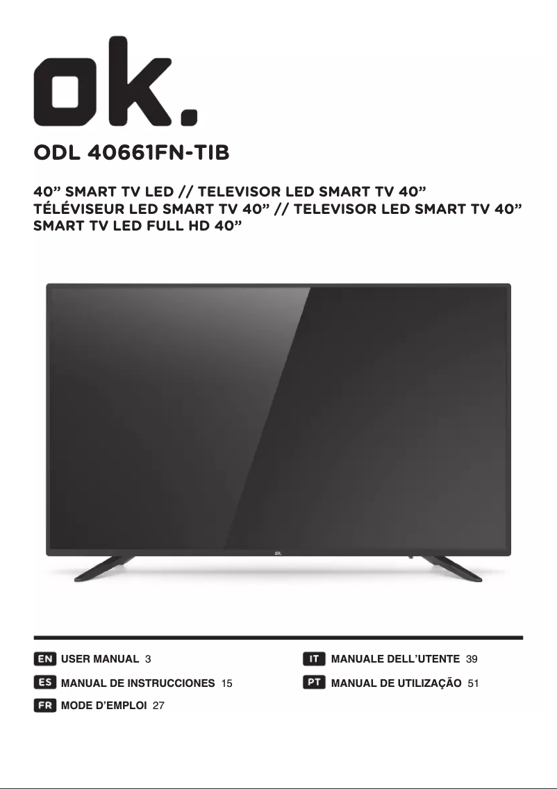 Page n°1 - Manuel utilisateur OK ODL 40661FN-TIB