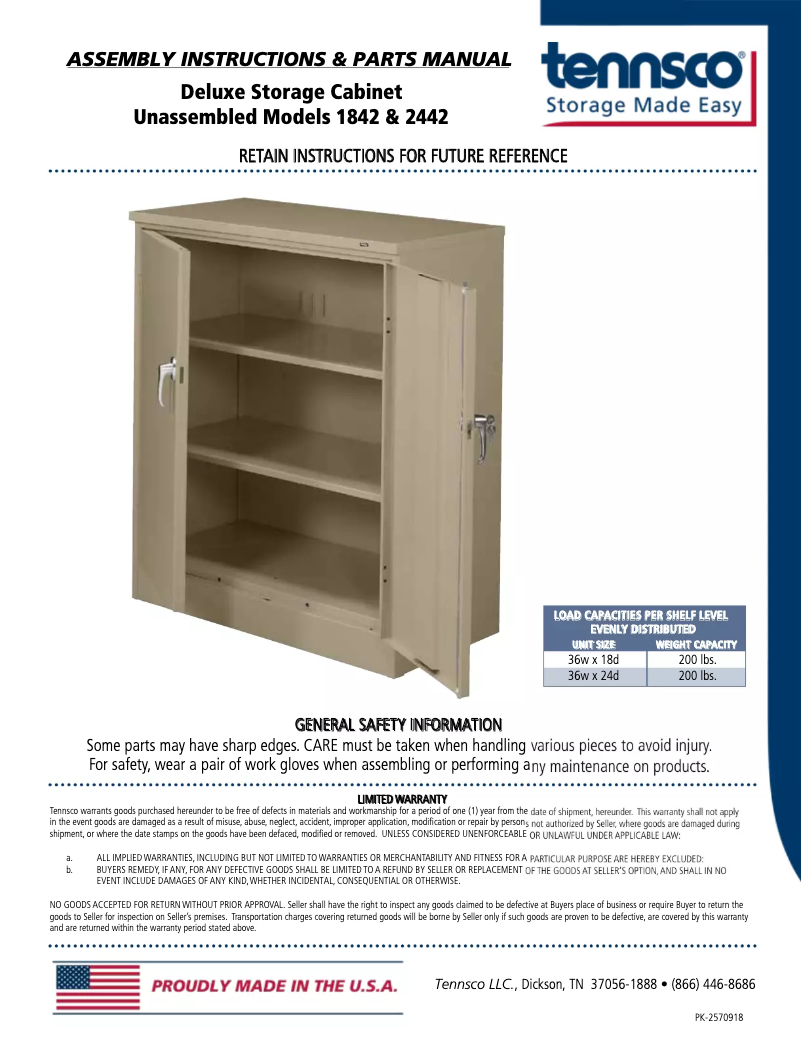 Image de la première page du manuel de l'appareil 1842