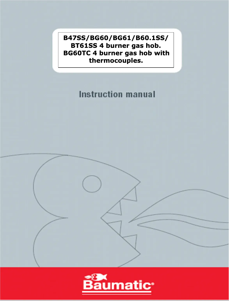 Image de la première page du manuel de l'appareil BG60BLW