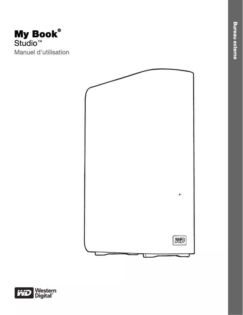 Page 1 de la notice Manuel utilisateur Western Digital My Book Studio