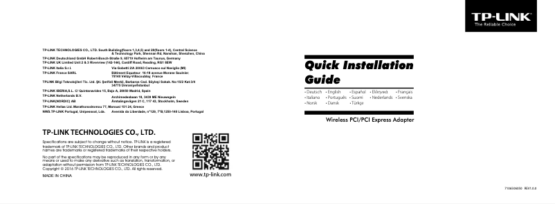 Página 1 del manual Manual de usuario TP-Link TL-WN881ND