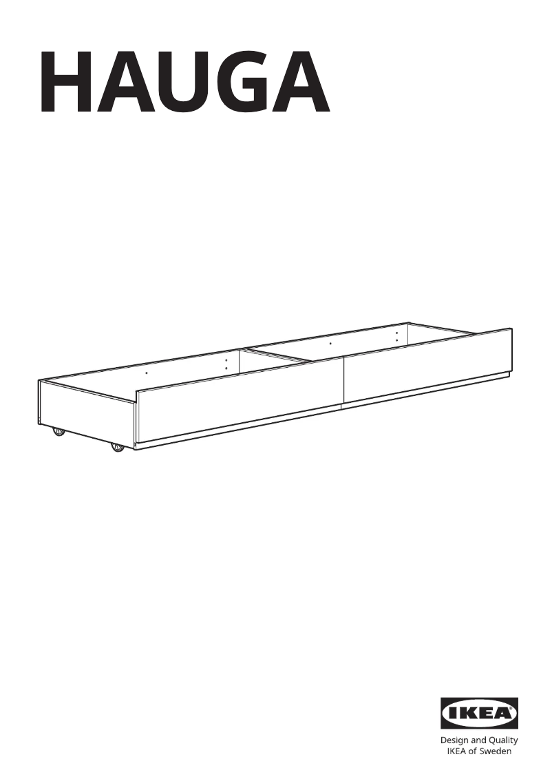 Página 1 del manual Manual de usuario Ikea HAUGA 304.742.00