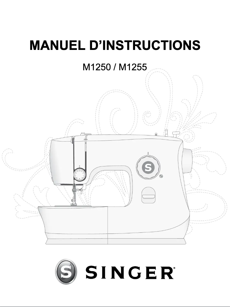 Page 1 de la notice Manuel utilisateur Singer M1250