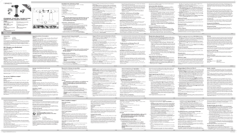 Page 1 de la notice Manuel utilisateur Ernesto IAN 298093