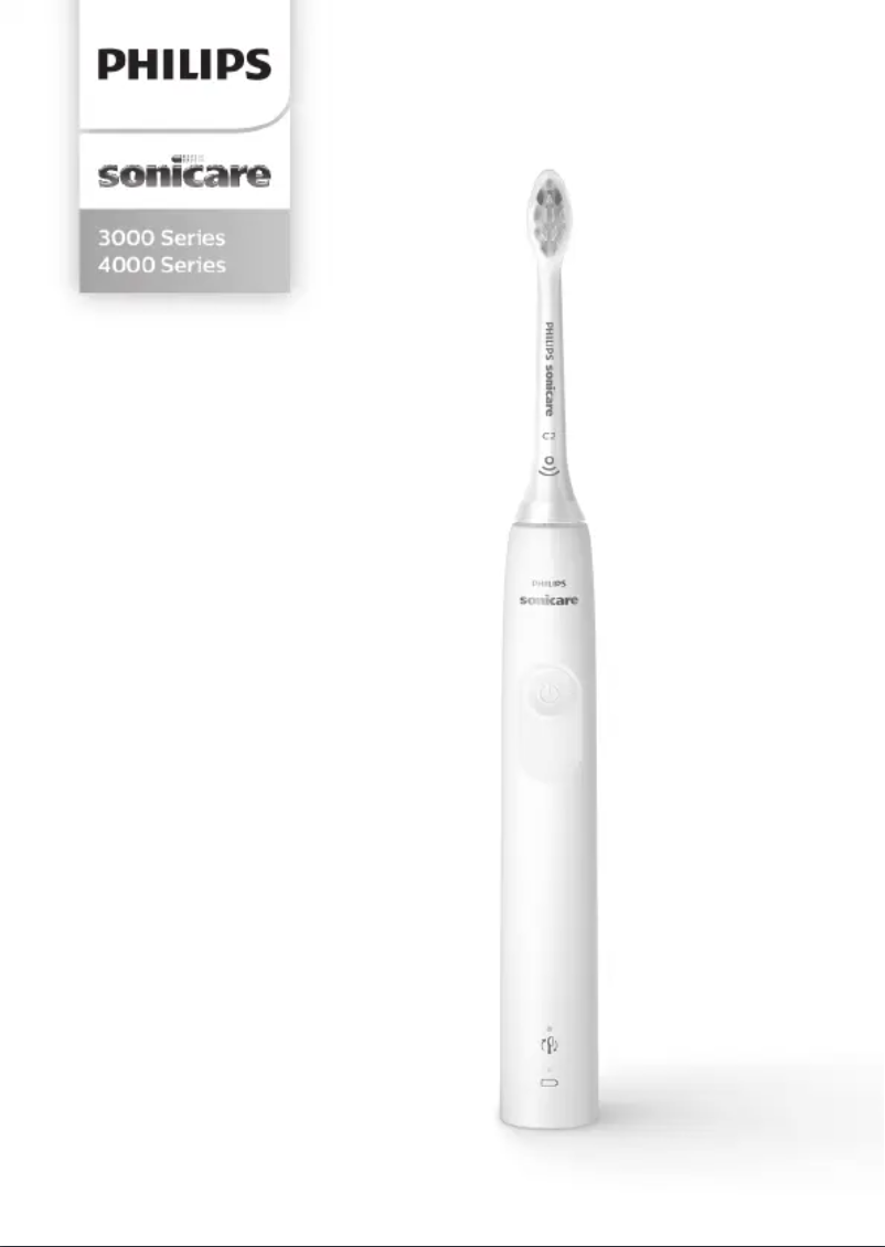 Image de la première page du manuel de l'appareil Sonicare 3100 Series HX3673