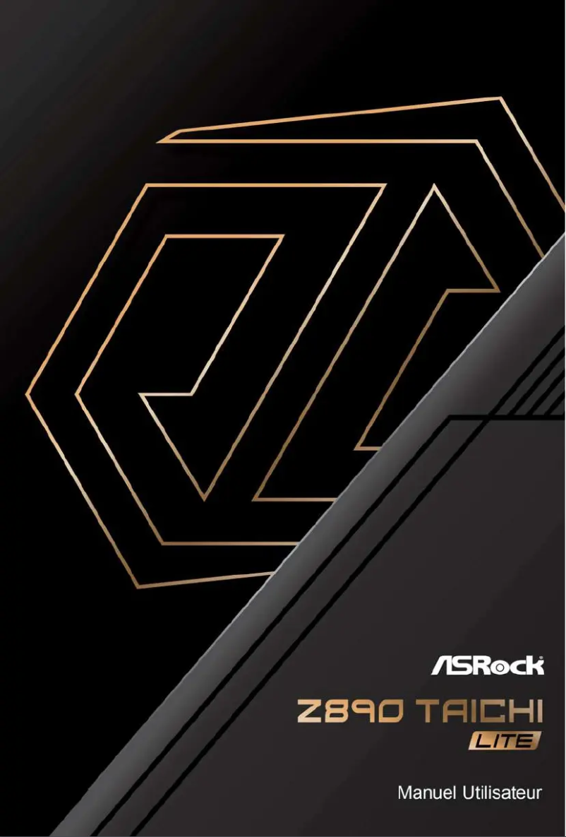 Page 1 de la notice Manuel utilisateur Asrock Z890 Taichi Lite