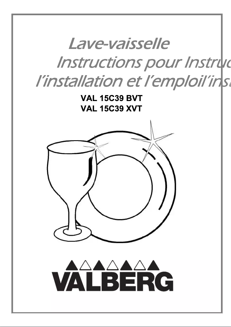 Page n°1 - Manuel utilisateur Valberg VAL 15C39 BVT