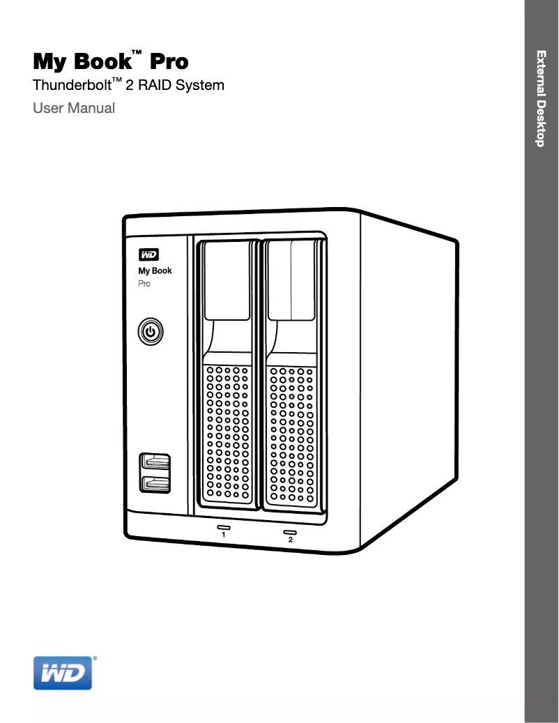 Página 1 del manual Manual de usuario Western Digital My Book Pro