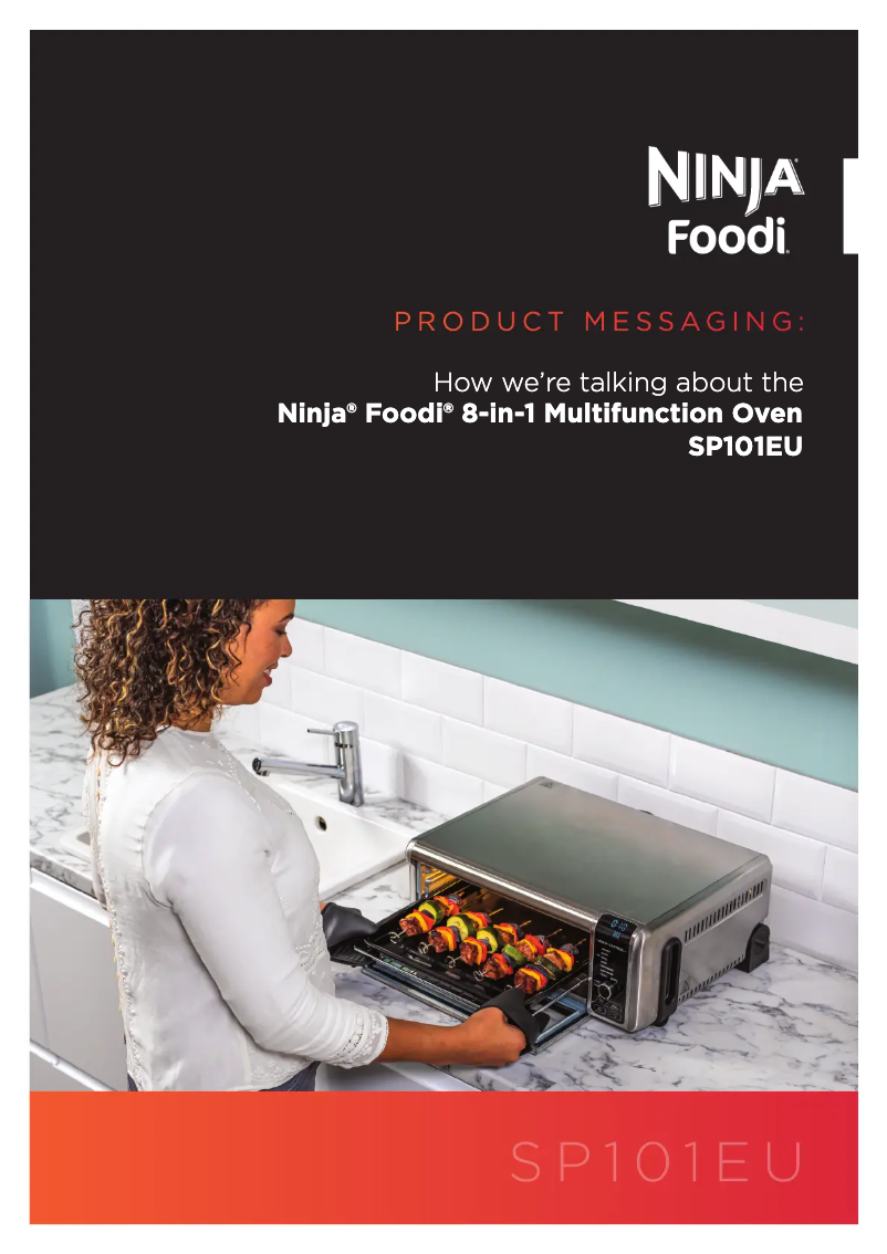 Page 1 de la notice Fiche technique Ninja Foodi SP101EU