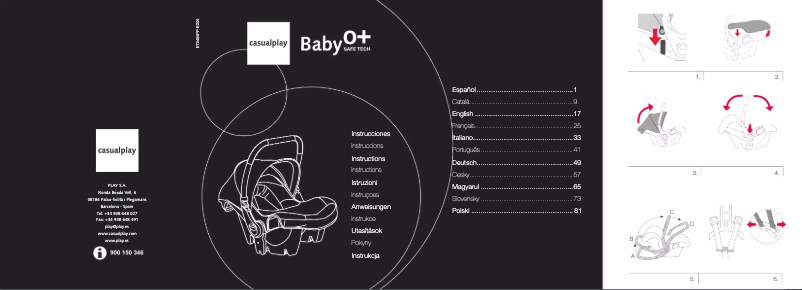 Page 1 de la notice Manuel utilisateur Casualplay Baby