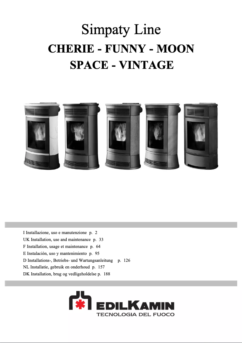 Página 1 del manual Manual de usuario Edilkamin SPACE