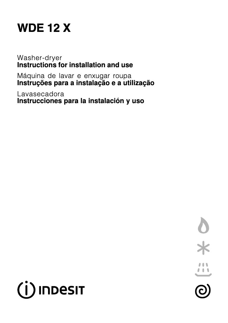 Image de la première page du manuel de l'appareil WDE 12 X