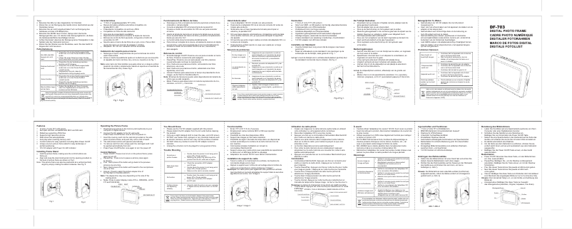 Página 1 del manual Manual de usuario Lenco DF-703