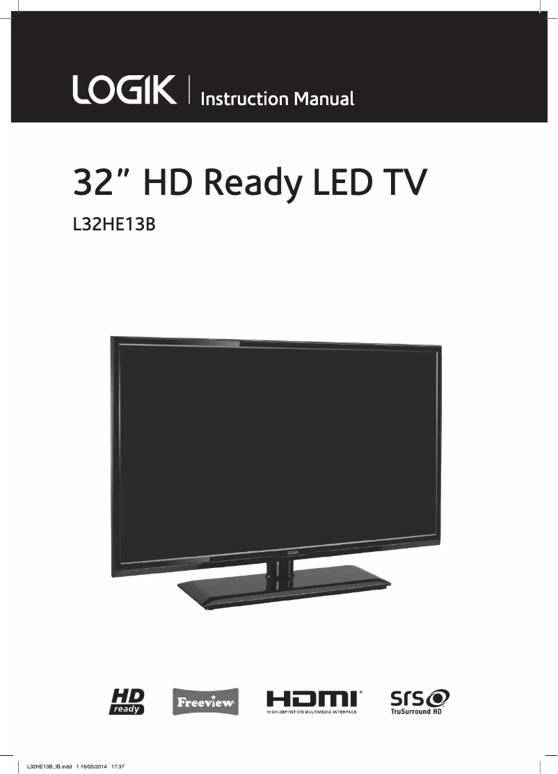 Imagen de la primera página del manual del dispositivo L32HE13B