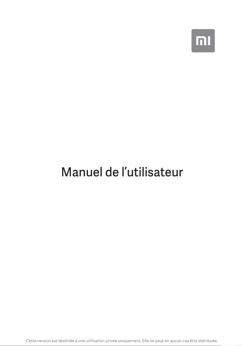 Page 1 de la notice Manuel utilisateur Xiaomi Redmi 10X