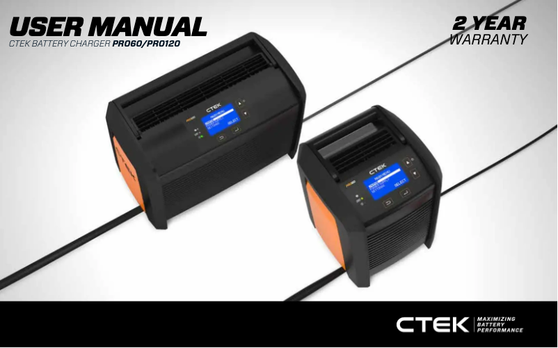 Page n°1 - Manuel utilisateur Ctek PRO60