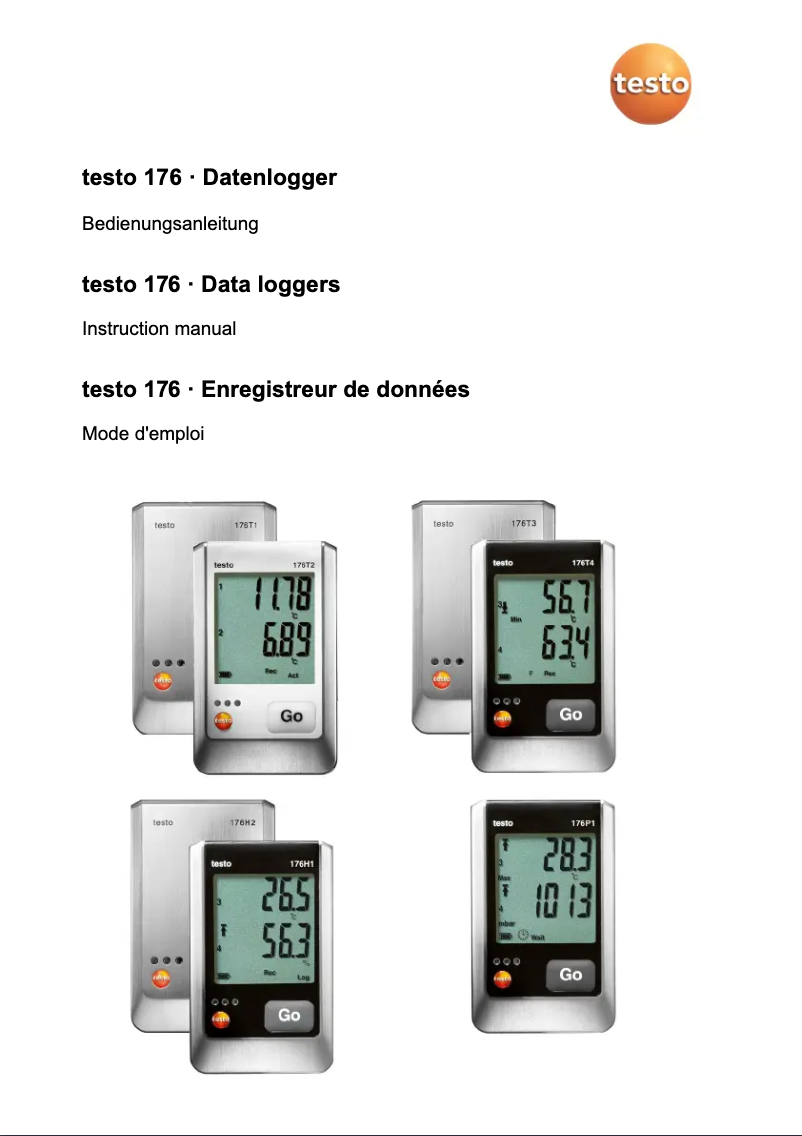 Image de la première page du manuel de l'appareil 176 T4