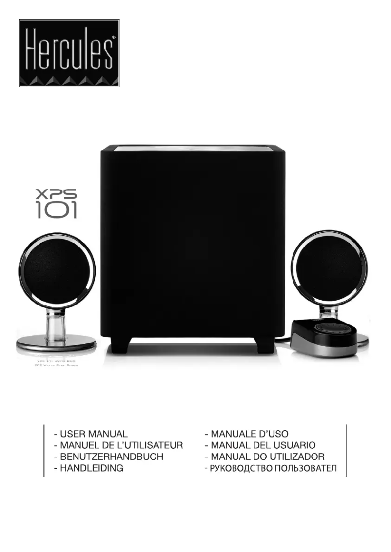 Page n°1 - Manuel utilisateur Hercules XPS 101