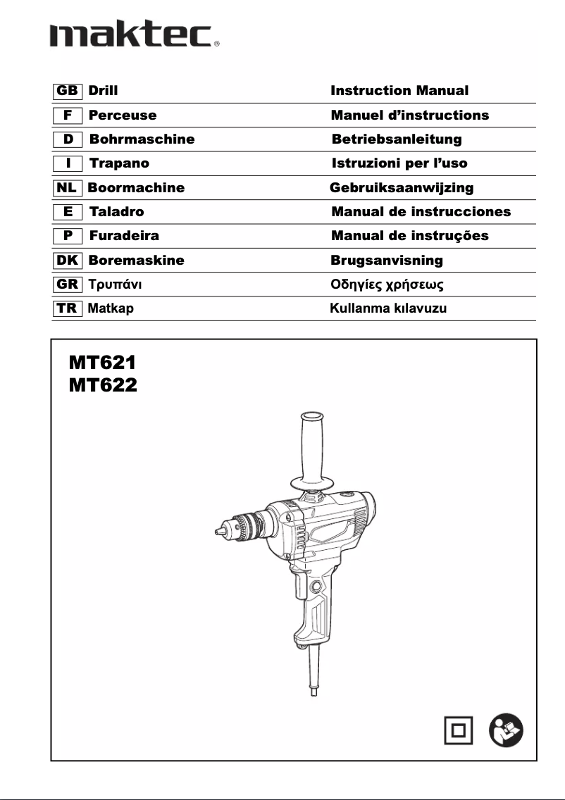 Página 1 del manual Manual de usuario Maktec MT622