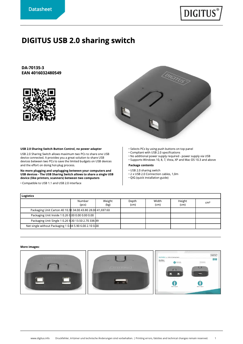 Image de la première page du manuel de l'appareil DA-70135-3