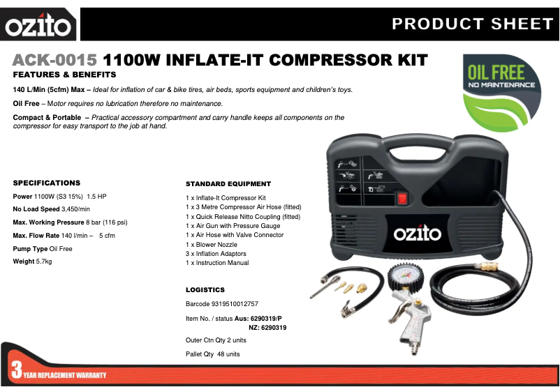 Imagen de la primera página del manual del dispositivo ACK-0015