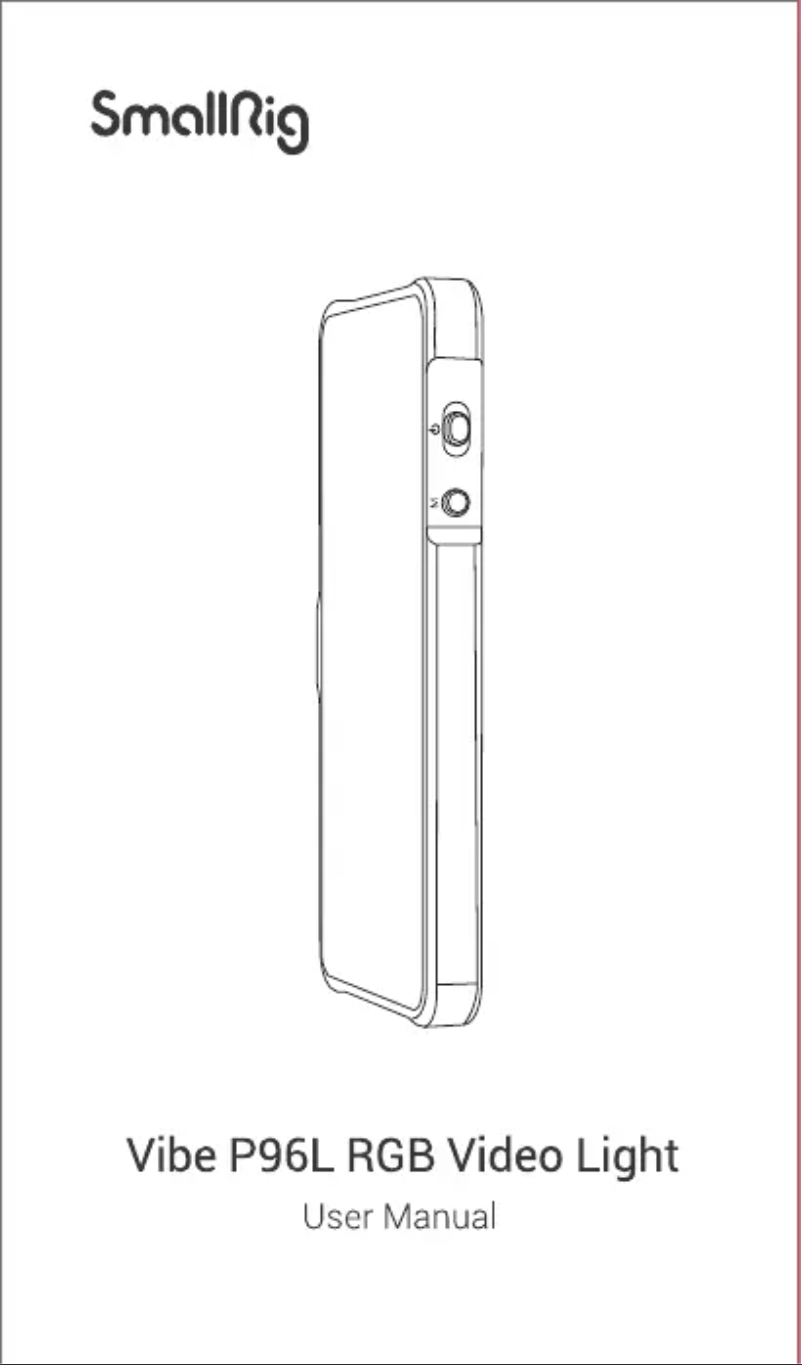 Page 1 de la notice Manuel utilisateur SmallRig P96L