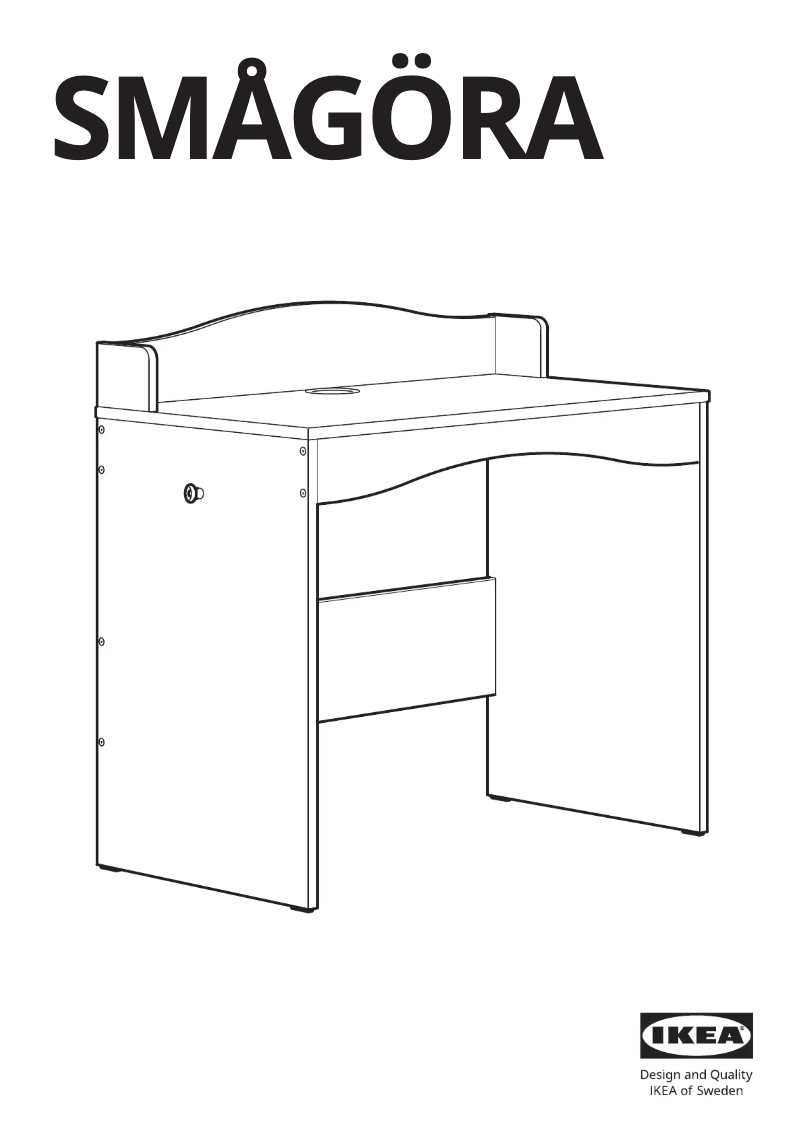Image de la première page du manuel de l'appareil SMÅGÖRA 904.898.83