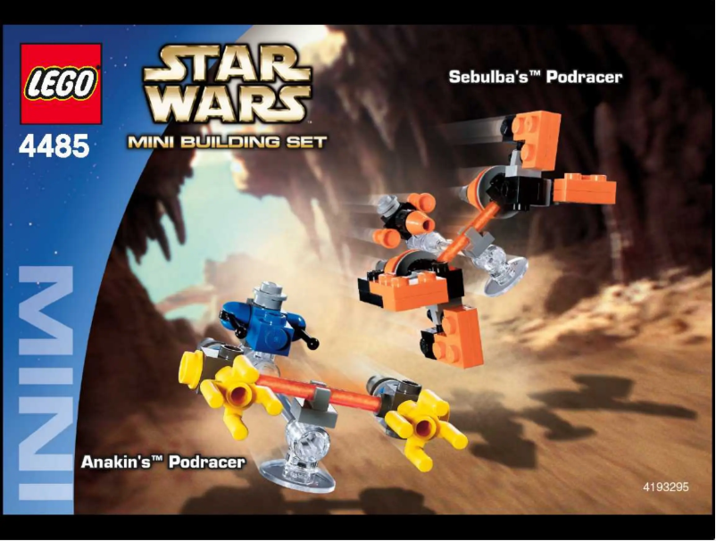 Page 1 de la notice Manuel utilisateur Lego Star Wars 4485