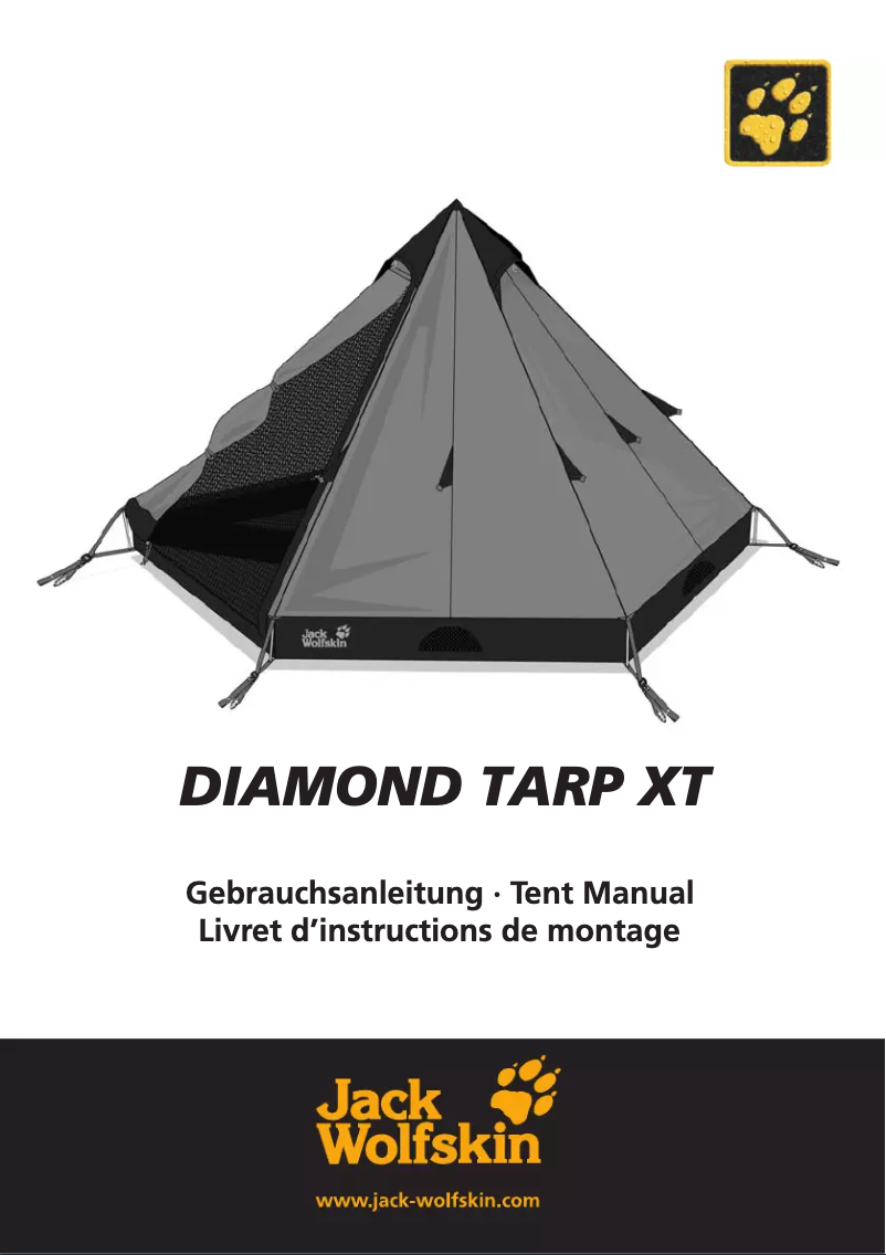 Página 1 del manual Manual de usuario Jack Wolfskin Diamond Tarp XT